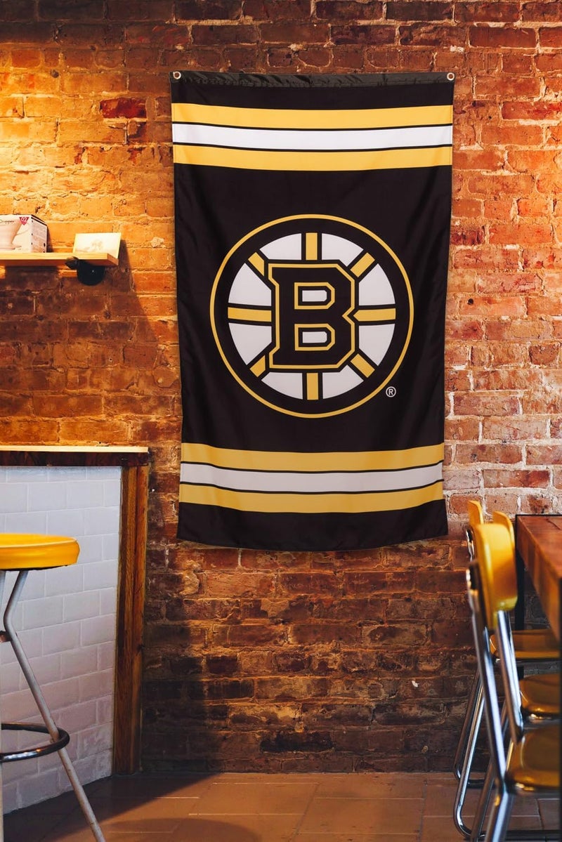 Calhoun NHL Officially Licensed Indoor Team Logo Wall Banner - Boston Bruins (30" by 50") - Image 2